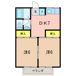 コーポ佐々木の物件間取画像